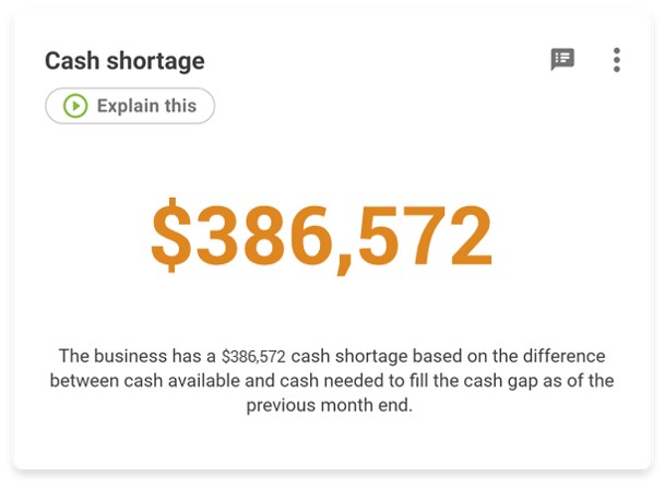 cash shortage card