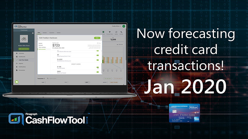 CashFlowTool now forecasts credit card transactions