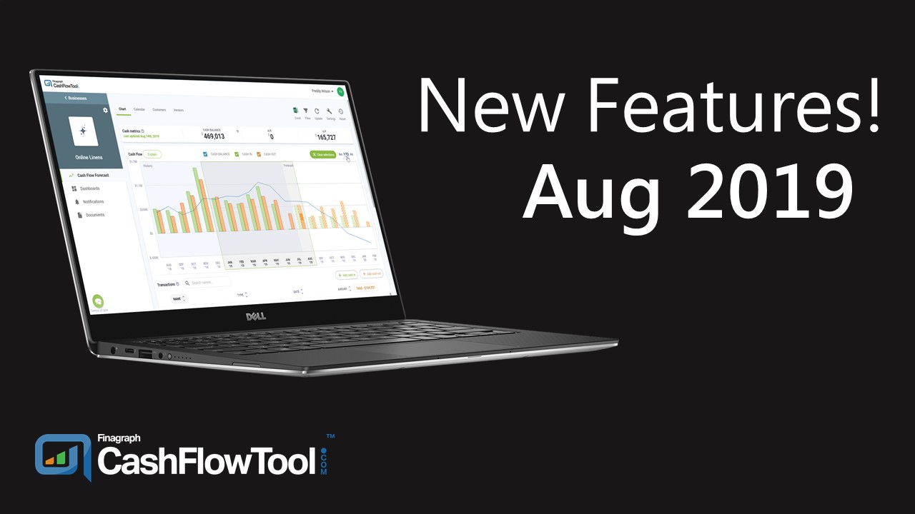 New Features - Aug 2019